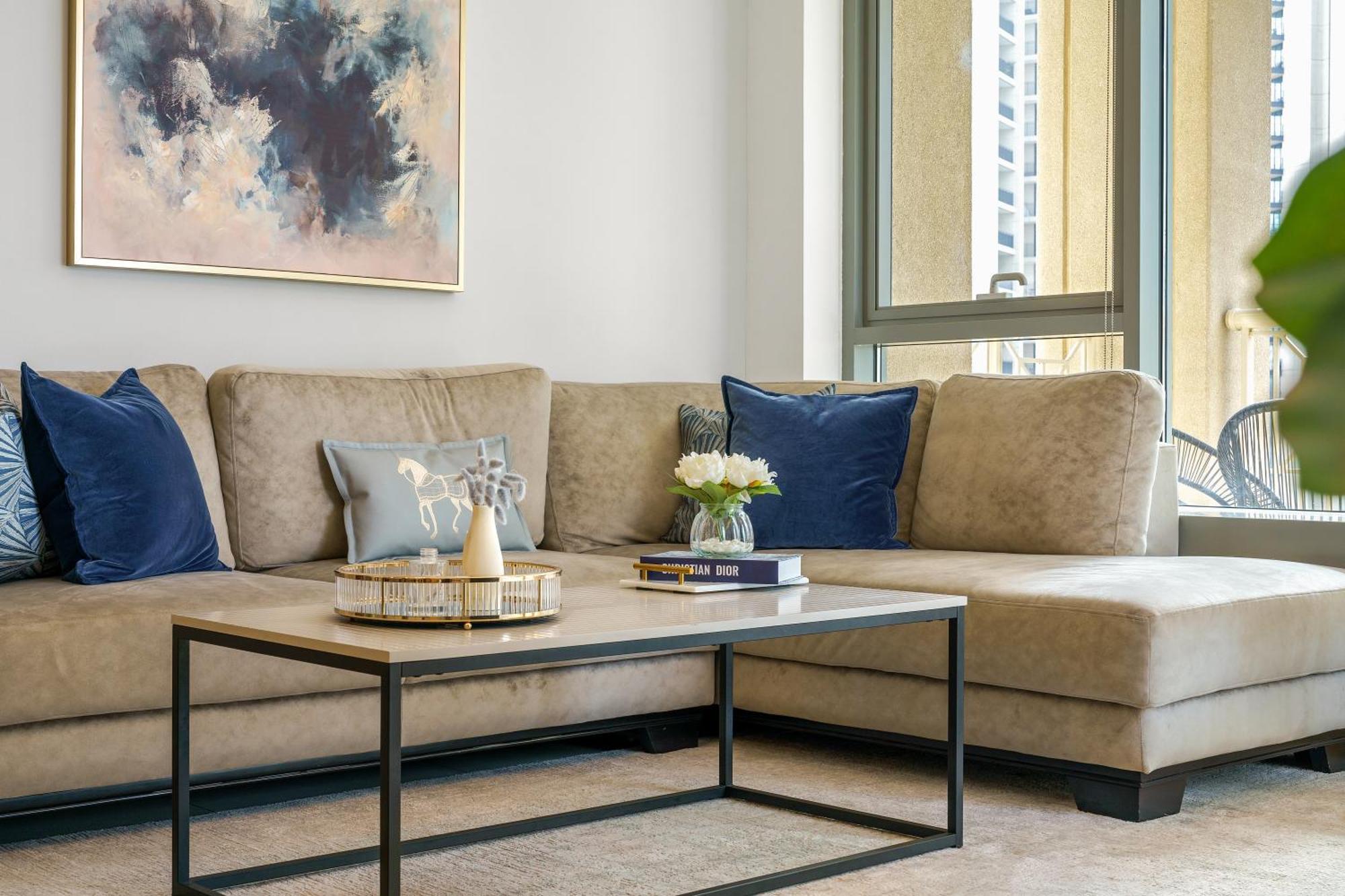 New! Luxury 3Bedroom With Spectacular Burj Views Downtown 迪拜 外观 照片
